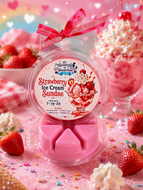 Strawberry Ice cream Sundae