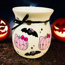 Load image into Gallery viewer, Pretty Cat Pumpkin tea light warmer
